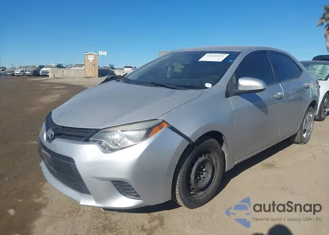 2016 Toyota Corolla Le z USA, uszkodzony, nr VIN 5YFBURHE4GP404811